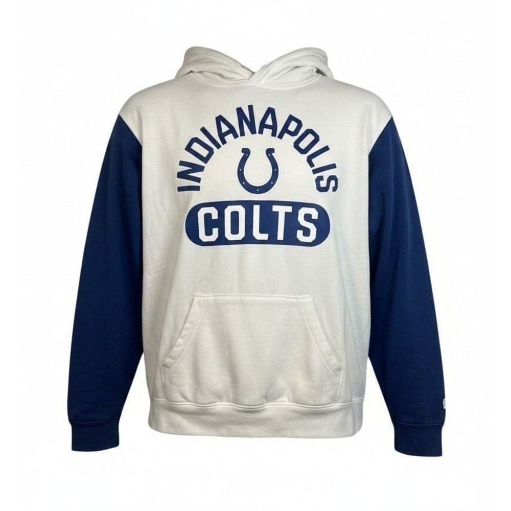 Fanatics Indianapolis Colts  Pullover Hoodie White Blue Men's Large